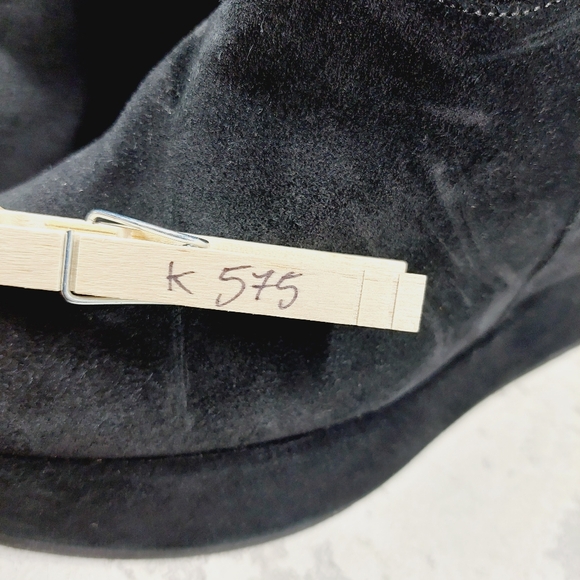 New Paloma Barcelo Disa Track Suede Black Ankle Bootie K575 - Picture 11 of 11